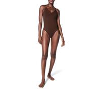 Spanx Donna Seamless Power High-Waisted Thong Shapewear Bodysuit, Chestnut Brown, XL