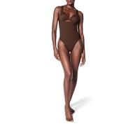 Spanx Donna Seamless Power High-Waisted Thong Shapewear Briefs, Chestnut Brown, XL