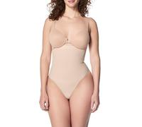 Spanx Donna Seamless Power High-Waisted Thong Shapewear Briefs, Soft Nude, M