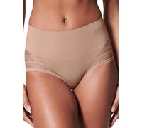 Spanx Mutandine a Vita Bassa in Pizzo Undie-tectable Illusion Donna, Beige (Café Au Lait), XL