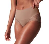 SPANX Slip hi-hipster liscio in pizzo undie-tectable - per il controllo del nucleo - biancheria intima modellante in pizzo confortevole - nessuna linea di slip visibile, Cafe Au Lait, Medium