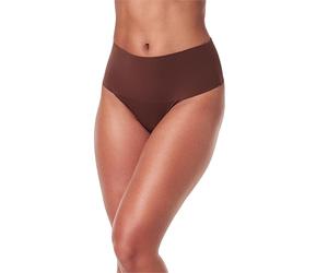 SPANX SPANXsupersmooth Undie-tectable Tanga - Comodo controllo del nucleo - Intimo invisibile - Perizoma da donna invisibile, Noce americano, Small