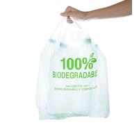 spar-home® Sacchetti per rifiuti biologici da 25 litri, ideali per biombi, per compostaggio, cucina, compostabili, sacchetti organici, con manico, sacchetti per rifiuti biologici per alimenti (300)