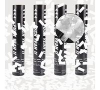 Sparacoriandoli Compleanno*4pcs, XiXiRan Cannone Spara Coriandoli Matrimonio, Tubo Sparacoriandoli Laurea, Coriandoli Cannoni Popper, Tubi Coriandoli Carta, Coriandoli Cannone Biodegradabile (bianco)