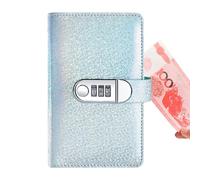 Sparbuch Mit Zahlenschloss - Trendy Geldschein Sammelbuch Mit 100 Seiten | Sicherer Geldbeutel Organizer Bargeld Münzen | Budgetplaner Haushaltsbuch Für Spar-Challenge, Taschengeldkontrolle, Finanzo