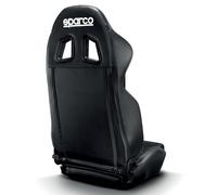 Sparco Sedile Sportivo R100 MY22 Similpelle Nero + Cucitura Bianca (Regolabile)