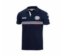 sparco 01275MRBM3L, Martini Racing Polo, Blu marino, Standard Unisex Adulto, Multicolore, Taglia L, multicolore, 42/50 EU
