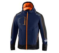 Sparco 02412BMAF3 Giacca Da Lavoro Soft-Shell York Blu/Arancio L