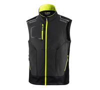 SPARCO GILET TECNICO ILLINOIS TECH LIGHT VEST GRIGIO/GIALLO CON TASCHE DA LAVORO