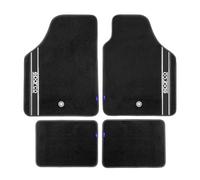Sparco 03763BNR Set Tappeti Moquette, STRADA, Nero, Set di 4