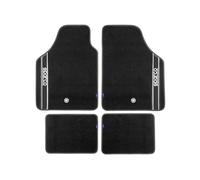 Sparco 03763BNR Set Tappeti Moquette, STRADA, Nero, Set di 4