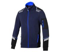 Sparco Alabama Full Zip, Azzurro, XS Unisex-Adulto