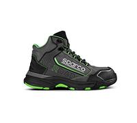 Sparco Allroad, Scarpe Antinfortunistiche Unisex-Adulto, Grigio Scuro-Verde Fluo, 39 EU