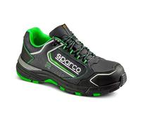 Sparco Allroad, Scarpe Antinfortunistche da Lavoro Unisex-Adulto, Nero-Verde Fluo, 40