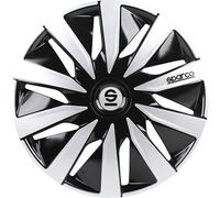 SPARCO Borchie Set 4 copricerchi 14 pollici copriruota auto Lazio SPC1491BKSV