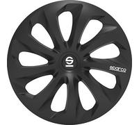 SPARCO Borchie Set 4 copricerchi 15 pollici copriruota auto Sicila SPC1570BK