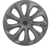 SPARCO Borchie Sicilia set universale copricerchi completo auto grigio 16
