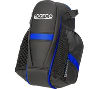 Sparco borsa blu da sella per bicicletta in nylon adatta a lunghi viaggi con doppia tasca e fascia riflettente