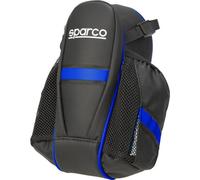 Sparco borsa blu da sella per bicicletta in nylon adatta a lunghi viaggi cn foppia tasca e fascia riflettente