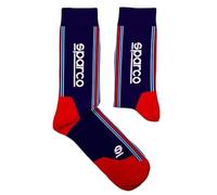 sparco Calzini Design Martini-R Taglia 41-46 Blu Navy/Rosso