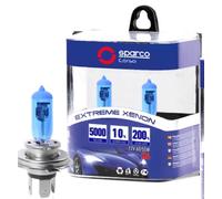 SPARCO Coppia Lampadine H4 12V 60/55W Effetto Xenon Blu 5000K