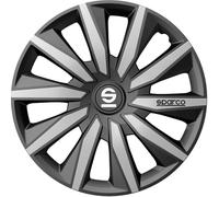 SPARCO Copricerchi 16" pollici Serie/Kit grigio argento Copricerchi Auto SPC1683GRSV
