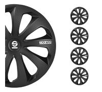 Set Sparco Copricerchi 4 Pezzi Sicilia 16 pollici Nero/Carbono