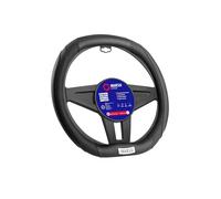 Sparco Coprivolante Base Piatta Nero 35 cm | Design Sportivo Antiscivolo ed Ergonomico | Compatibile con Peugeot 208, 308, 508, 2008, 3008, 5008 | Installazione Rapida