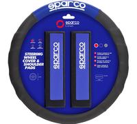SPARCO Coprivolante e passacintura SPC1111K auto universali blu nero Imbottito