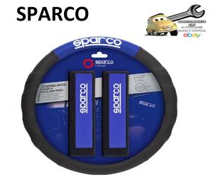 SPARCO Coprivolante + Passacintura Nero/Blu Materiale Elasticizzato 37/38cm Univ