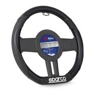SPARCO Coprivolante Nero in PVC presa Comoda Anti-Sbiadimento Diametro 37,5cm
