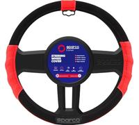 Sparco SPC1108RS COPRIVOLANTE STERZO L-Sport, Nero/Rosso