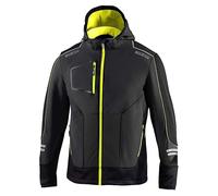 Sparco DC Tech giacca softshell da lavoro grigio scuro/giallo fluo Tg. XXL
