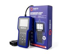 Sparco Dispositivo di Diagnosi Auto OBD2 Scanner Lettore Codici Errore Motore e Trasmissione con Test Batteria ed Emissioni I/M Readiness Multilingue per Veicoli a Benzina