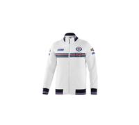 sparco Sudadera con Cremallera Martini-r Felpa, Blanco, M Unisex-Adulto