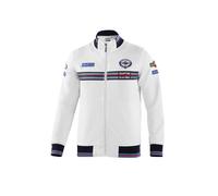 Sparco felpa full zip Martini Racing 100% cotone ispirata a iconica tuta Sparco