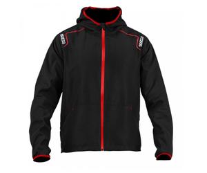 Sparco giacca antivento New Windstopper Wilson Tg. L nero con cappuccio leggera