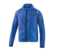 Sparco giacca antivento Windstopper Martini Racing Tg. M Azzurro con cappuccio