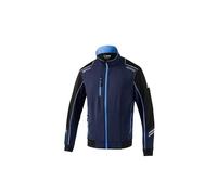 Sparco Giacca da Lavoro Leggera Light Shell Austin in Tessuto Tecnico Idrorepellente Antivento. Giubbino Multitasche Traspirante con Rinforzi e Dettagli Riflettenti.
