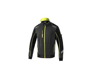 Sparco Giacca da Lavoro Leggera Light Shell Austin in Tessuto Tecnico Idrorepellente Antivento. Giubbino Multitasche Traspirante con Rinforzi e Dettagli Riflettenti.