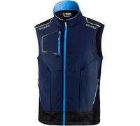 SPARCO GILET TECNICO ILLINOIS TECH LIGHT VEST BLU/AZZURRO CON TASCHE DA LAVORO