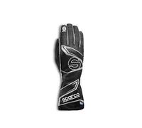 Sparco - Guanti impermeabili K Arrow+ WP - Conforme agli standard FIA 8877-2022 - Cuciture esterne per comfort - Palmo con presa ultra ferma - Tecnologia Touch-S sulle dita - Taglia 8 - Nero