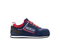Sparco Gymkhana, Scarpe Antinfortunistiche Unisex-Adulto, Blu Scuro e Rosso, 40 EU