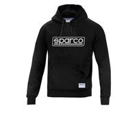 Sparco Hoodie Frame felpa da uomo nera con cappuccio tg M in cotone