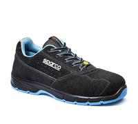Sparco Horizon, Scarpe Antinfortunistiche Unisex-Adulto, Nero/Celeste, 46 EU
