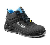 Sparco Horizon Tek-H Rialto Scarponcini Antinfortunistici S3S SR FO ESD. Nuova normativa 2024, Alti con Supporto Caviglia, Tessuto Tecnico Idrorepellente e Metal Free. EU 45
