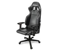 Sparco poltrona sedia da ufficio gaming icon sky nera con schienale regolabile