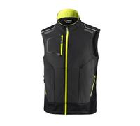 SPARCO GILET TECNICO ILLINOIS TECH LIGHT VEST GRIGIO/GIALLO CON TASCHE DA LAVORO