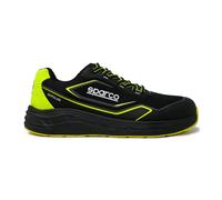 Sparco Luton, Scarpe Antinfortunistiche Professionali Unisex-Adulto, Nero/Giallo Fluo, 40 EU