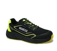Sparco Luton, Scarpe Antinfortunistiche Professionali Unisex-Adulto, Nero/Giallo Fluo, 45 EU